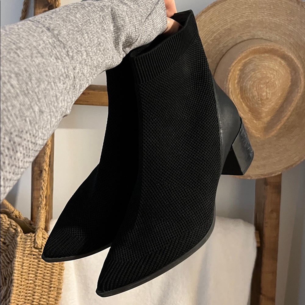 Everlane Boss Boot in Reknit Black Size 8